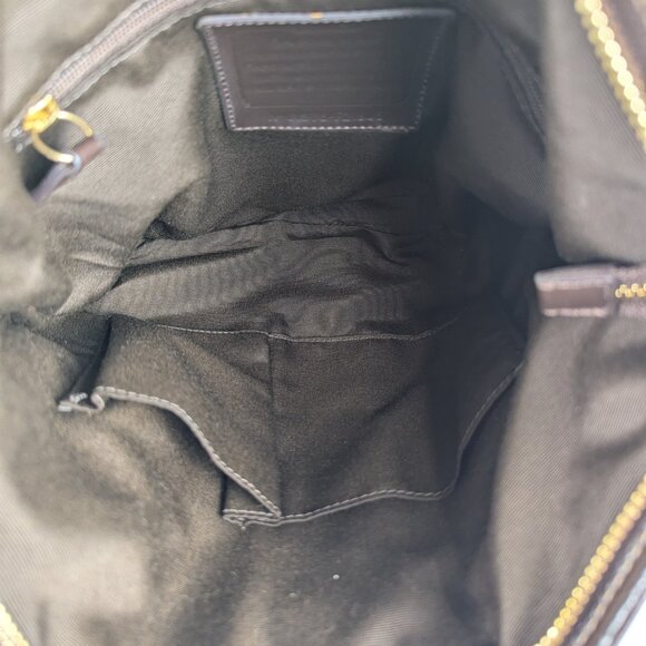 COACH F21905 SIGNATURE STRIPE DUFFLE SIGNATURE FABRIC Dark Brown - Picture 5 of 15